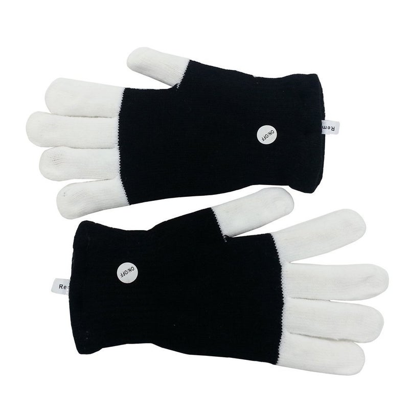 Luwint LED Colorful Flashing Finger Lighting Gloves, Glow Rave Cool Toys for Adult Teens - Image 2